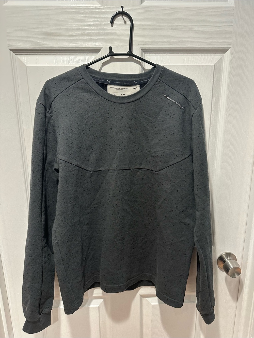 Porsche Design x PUMA Technical Flecked Crewneck Sweatshirt Men's Size M